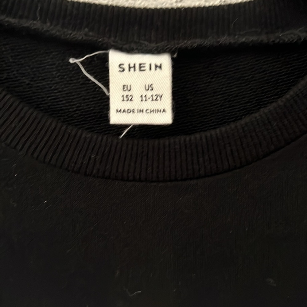 SHEIN Girls Playing Cards Sweatshirt Dress - Picture 2 of 2